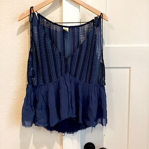3/$10 Anthropologie Akemi + Kin Raw-Hem Sleeveless Blouse